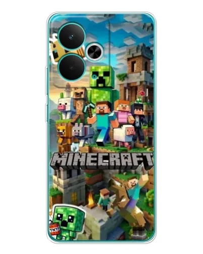 Чехол для Realme 15 с картинкой «Замок Minecraft»