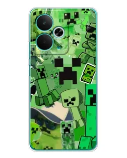 Чехол для Realme 15 с картинкой «Криперы Minecraft»
