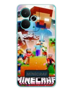 Чехол для Realme 15 с картинкой «Minecraft герои игры»