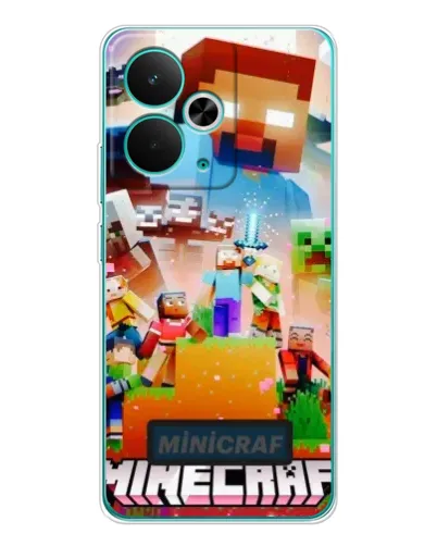 Чехол для Realme 15 с картинкой «Minecraft герои игры»