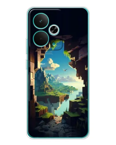 Чехол для Realme 15 с картинкой «Вид из пещеры»