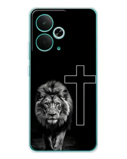 Чехол для Realme 15 с картинкой «Лев и Крест»
