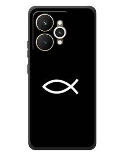 Чехол для Realme 15 с картинкой «Символ рыбы Jesus»