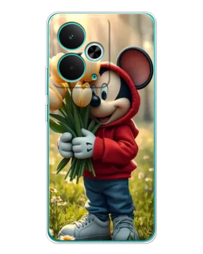Чехол для Realme 15 с картинкой «Микки с тюльпанами» Чехол для Realme 15 с картинкой «Микки с тюльпанами»