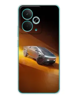 Чехол для Realme 15 с картинкой «Cybertruck в пустыне»