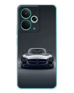 Чехол для Realme 15 с картинкой «Mercedes на черном»