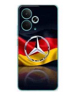 Чехол для Realme 15 с картинкой «Mercedes — флаг Германии»