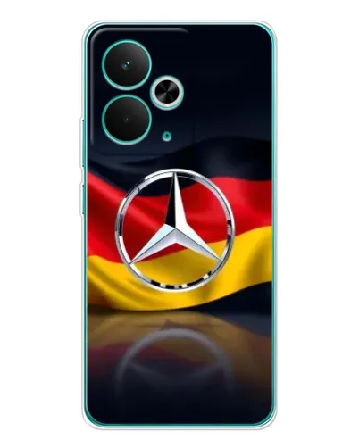 Чехол для Realme 15 с картинкой «Mercedes — флаг Германии»