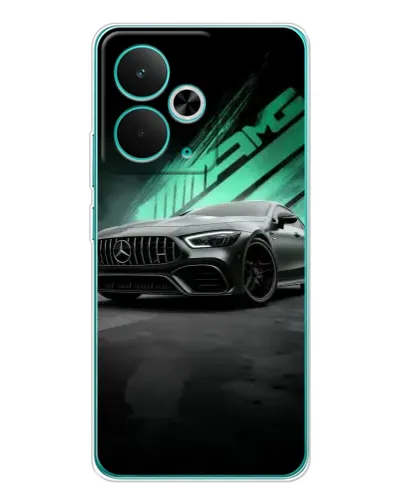 Чехол для Realme 15 с картинкой «Темный Mercedes AMG»
