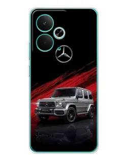 Чехол для Realme 15 с картинкой «Mercedes G-Class красный»