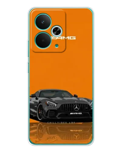 Чехол для Realme 15 с картинкой «Оранжевый Mercedes AMG»