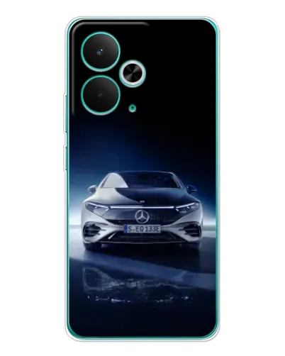 Чехол для Realme 15 с картинкой «Ночной Mercedes EQ»