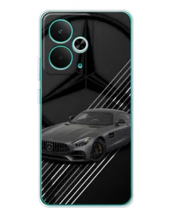 Чехол для Realme 15 с картинкой «Mercedes AMG — графика»