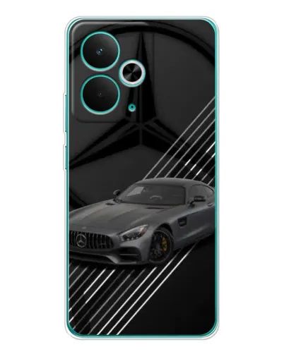 Чехол для Realme 15 с картинкой «Mercedes AMG — графика»