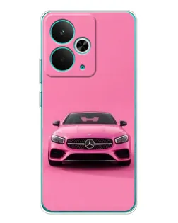 Чехол для Realme 15 с картинкой «Розовый Mercedes AMG» Чехол для Realme 15 с картинкой «Розовый Mercedes AMG»