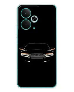 Чехол для Realme 15 с картинкой «Audi — ночной контур»