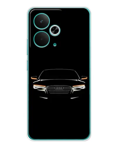 Чехол для Realme 15 с картинкой «Audi — ночной контур»