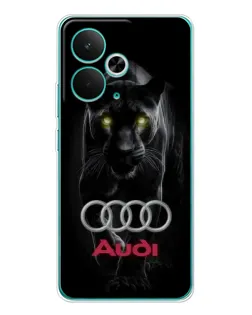 Чехол для Realme 15 с картинкой «Пантера и Audi»