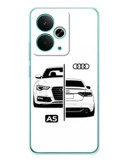 Чехол для Realme 15 с картинкой «Audi — контрастный дизайн»