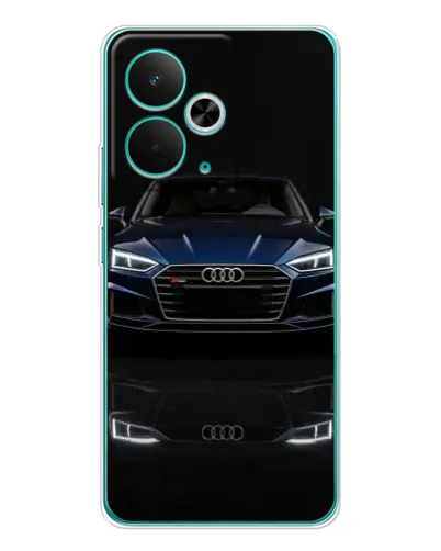 Чехол для Realme 15 с картинкой «Audi — ночное отражение»
