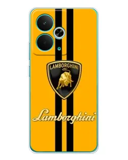 Чохол для Realme 15 з картинкою «Lamborghini Stripe жовтий»