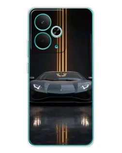 Чохол для Realme 15 з картинкою «Lamborghini золоті лінії»