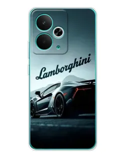Чехол для Realme 15 с картинкой «Классическая надпись Lamborghini»
