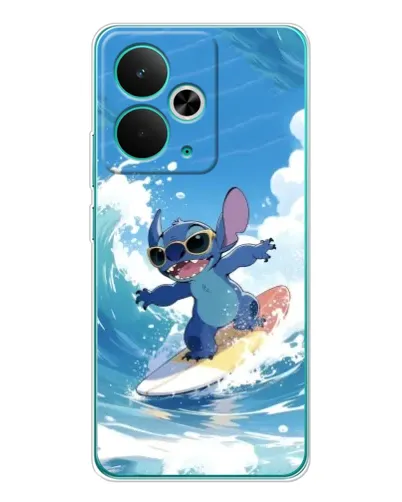 Чехол для Realme 15 с картинкой «Стич на волне»