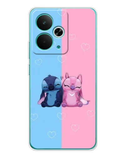 Чехол для Realme 15 с картинкой «Stitch и Angel Love»