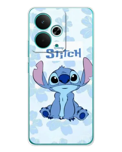 Чехол для Realme 15 с картинкой «Stitch среди цветов»
