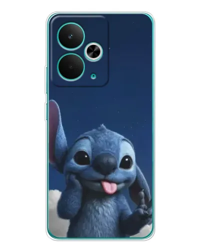 Чехол для Realme 15 с картинкой «Стич в облаках»