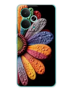 Чехол для Realme 15 с картинкой «Радужный цветок»