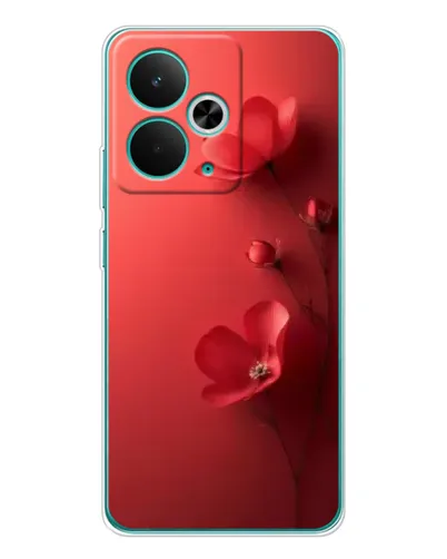 Чехол для Realme 15 с картинкой «Маковые соцветия»