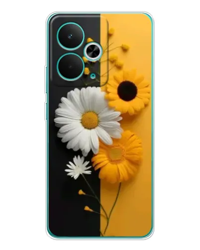 Чехол для Realme 15 с картинкой «Подсолнух и ромашка»