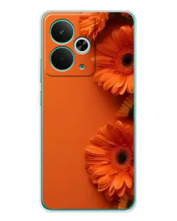 Чехол для Realme 15 с картинкой «Оранжевые герберы»