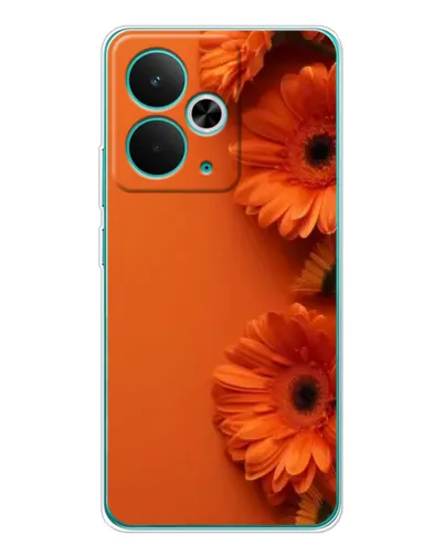 Чехол для Realme 15 с картинкой «Оранжевые герберы»