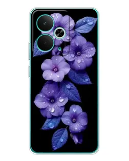 Чехол для Realme 15 с картинкой «Фиолетовые цветы с росою» Чехол для Realme 15 с картинкой «Фиолетовые цветы с росою»