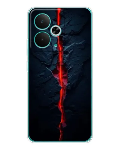 Чехол для Realme 15 с картинкой «Kрасная лавовая трещина»