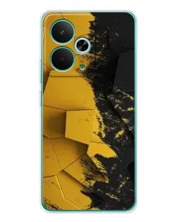 Чехол для Realme 15 с картинкой «Золотые осколки геометрии»