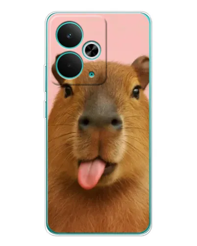 Чохол для Realme 15 з картинкою «Капібара з язиком»