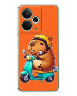 Чохол для Realme 15 з картинкою «Капібара на скутері» Чохол для Realme 15 з картинкою «Капібара на скутері»
