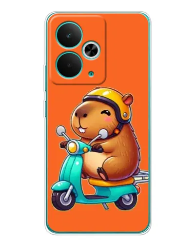 Чохол для Realme 15 з картинкою «Капібара на скутері»