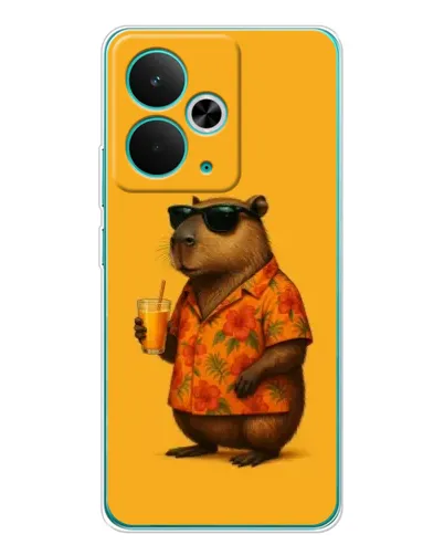 Чохол для Realme 15 з картинкою «Капібара на відпочинку»