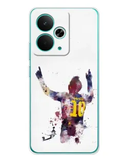 Чехол для Realme 15 с картинкой «Акварельный Месси Барселона»
