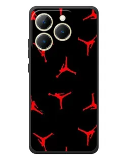 Чехол для Realme 15T с картинкой «Jordan Red Pattern»
