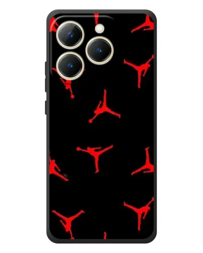 Чехол для Realme 15T с картинкой «Jordan Red Pattern»