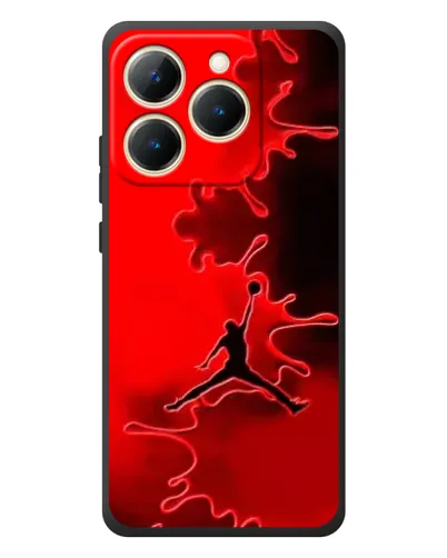Чехол для Realme 15T с картинкой «Jordan Red Smoke»