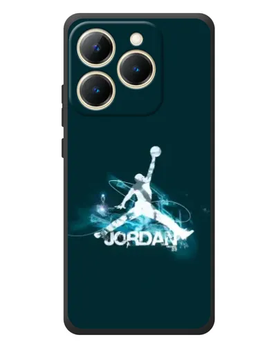 Чехол для Realme 15T с картинкой «Jordan Blue Fire»