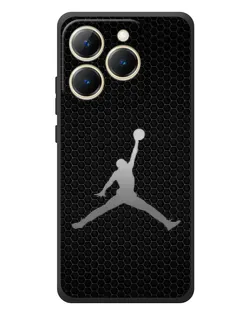Чехол для Realme 15T с картинкой «Jordan Dark Carbon» Чехол для Realme 15T с картинкой «Jordan Dark Carbon»