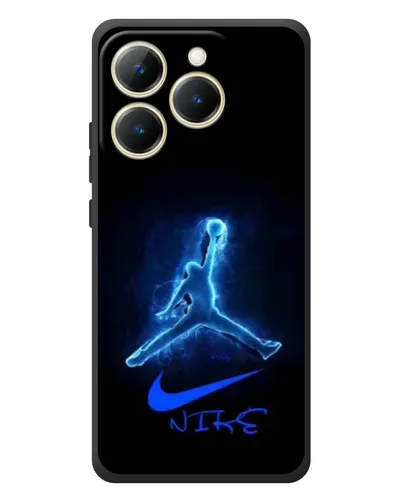 Чехол для Realme 15T с картинкой «Jordan Neon Blue»